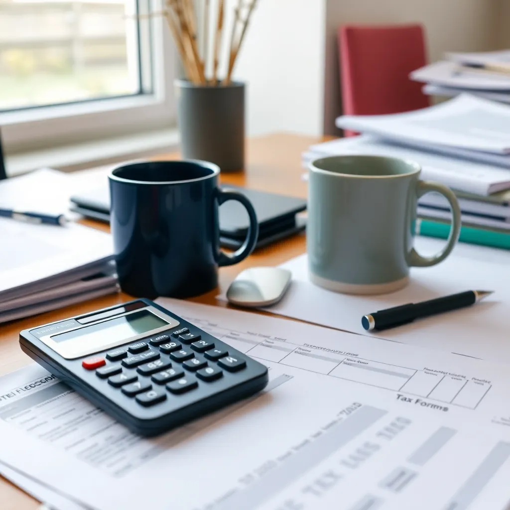 Nederlandse belastingformulieren en rekenmachine